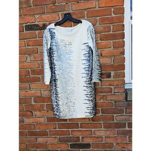 NEW Joan Vass Sequin Detail Tunic Top – Size L